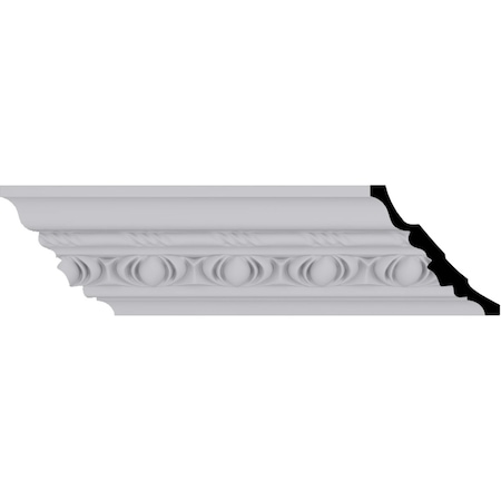 Ekena Millwork 4 3/4"H x 4 3/4"P x 6 3/4"F x 94 3/8"L, (3 1/8" Repeat), Jackson Egg and Dart Crown Moulding MLD04X04X06JA